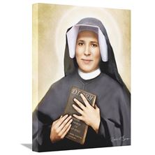 SAINT FAUSTINA KOWALSKA - GALLERY WRAPPED CANVAS PRINT 8" X 10"